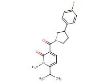 3-{[3-(4-fluorophenyl)-1-pyrrolidinyl]carbonyl}-6-isopropyl-1-methyl-2(1H)-pyridinone