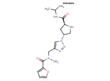 (4R)-4-(4-{[2-furoyl(methyl)amino]methyl}-1H-1,2,3-triazol-1-yl)-N-isopropyl-L-prolinamide hydrochloride
