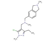 1-(5-chloro-3-ethyl-1-methyl-1H-pyrazol-4-yl)-N-methyl-N-[(2-methyl-2,3-dihydro-1H-isoindol-5-yl)methyl]methanamine