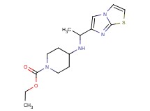 ethyl 4-[(1-imidazo[2,1-b][1,3]thiazol-6-ylethyl)amino]piperidine-1-carboxylate