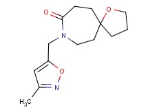 8-[(3-methyl-5-isoxazolyl)methyl]-1-oxa-8-azaspiro[4.6]undecan-9-one