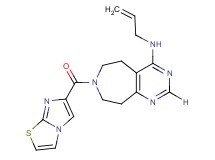 N-allyl-7-(imidazo[2,1-b][1,3]thiazol-6-ylcarbonyl)-6,7,8,9-tetrahydro-5H-pyrimido[4,5-d]azepin-4-amine