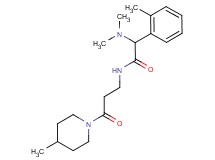 2-(dimethylamino)-2-(2-methylphenyl)-N-[3-(4-methyl-1-piperidinyl)-3-oxopropyl]acetamide