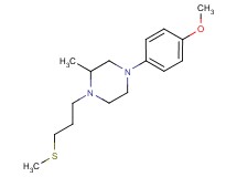 4-(4-methoxyphenyl)-2-methyl-1-[3-(methylthio)propyl]piperazine