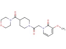 3-methoxy-1-{2-[4-(morpholin-4-ylcarbonyl)piperidin-1-yl]-2-oxoethyl}pyridin-2(1H)-one