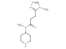 N-methyl-3-(4-methyl-4H-1,2,4-triazol-3-yl)-N-4-piperidinylpropanamide hydrochloride