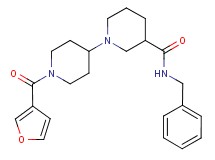 N-benzyl-1'-(3-furoyl)-1,4'-bipiperidine-3-carboxamide
