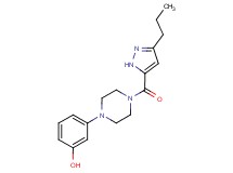 3-{4-[(3-propyl-1H-pyrazol-5-yl)carbonyl]-1-piperazinyl}phenol