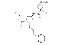 (4R)-N-ethyl-4-{[(3-methyloxetan-3-yl)carbonyl]amino}-1-[(2E)-3-phenylprop-2-en-1-yl]-L-prolinamide