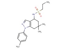 N-[6,6-dimethyl-1-(4-methylphenyl)-4,5,6,7-tetrahydro-1H-indazol-4-yl]propane-1-sulfonamide