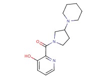 2-[(3-piperidin-1-ylpyrrolidin-1-yl)carbonyl]pyridin-3-ol
