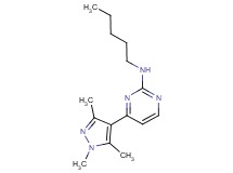 N-pentyl-4-(1,3,5-trimethyl-1H-pyrazol-4-yl)pyrimidin-2-amine