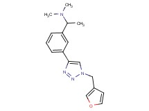 (1-{3-[1-(3-furylmethyl)-1H-1,2,3-triazol-4-yl]phenyl}ethyl)dimethylamine