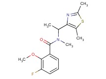 N-[1-(2,5-dimethyl-1,3-thiazol-4-yl)ethyl]-3-fluoro-2-methoxy-N-methylbenzamide
