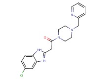 5-chloro-2-{2-oxo-2-[4-(pyridin-2-ylmethyl)piperazin-1-yl]ethyl}-1H-benzimidazole