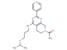 7-acetyl-N-(3-isopropoxypropyl)-2-pyridin-4-yl-5,6,7,8-tetrahydropyrido[3,4-d]pyrimidin-4-amine