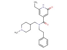 6-ethyl-N-[(1-methylpiperidin-4-yl)methyl]-2-oxo-N-(2-phenylethyl)-1,2-dihydropyridine-4-carboxamide