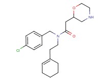 N-(4-chlorobenzyl)-N-(2-cyclohex-1-en-1-ylethyl)-2-morpholin-2-ylacetamide