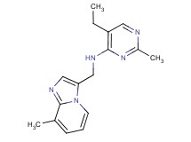 5-ethyl-2-methyl-N-[(8-methylimidazo[1,2-a]pyridin-3-yl)methyl]pyrimidin-4-amine