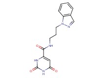 N-[3-(1H-indazol-1-yl)propyl]-2,6-dioxo-1,2,3,6-tetrahydropyrimidine-4-carboxamide