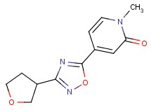 1-methyl-4-[3-(tetrahydrofuran-3-yl)-1,2,4-oxadiazol-5-yl]pyridin-2(1H)-one