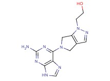 2-[5-(2-amino-9H-purin-6-yl)-5,6-dihydropyrrolo[3,4-c]pyrazol-1(4H)-yl]ethanol