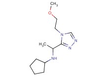 N-{1-[4-(2-methoxyethyl)-4H-1,2,4-triazol-3-yl]ethyl}cyclopentanamine