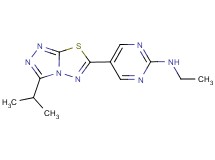 N-ethyl-5-(3-isopropyl[1,2,4]triazolo[3,4-b][1,3,4]thiadiazol-6-yl)pyrimidin-2-amine