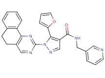 1-(5,6-dihydrobenzo[h]quinazolin-2-yl)-5-(2-furyl)-N-(3-pyridinylmethyl)-1H-pyrazole-4-carboxamide