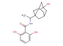 2,6-dihydroxy-N-[1-(3-hydroxy-1-adamantyl)ethyl]benzamide