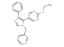 2-(ethylthio)-5-[4-phenyl-1-(pyridin-3-ylmethyl)-1H-imidazol-5-yl]pyrimidine