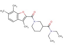 N,N-diethyl-1-[(3,6,7-trimethyl-1-benzofuran-2-yl)carbonyl]-3-piperidinecarboxamide