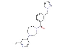 1-(2-methyl-4-pyridinyl)-4-[3-(1H-pyrazol-1-ylmethyl)benzoyl]-1,4-diazepane