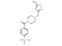 4-({4-[(5-methyl-1,2,4-oxadiazol-3-yl)methyl]piperazin-1-yl}carbonyl)benzenesulfonamide
