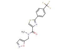 N-(5-isoxazolylmethyl)-N-methyl-2-[4-(trifluoromethyl)phenyl]-1,3-thiazole-4-carboxamide