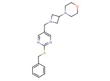 4-(1-{[2-(benzylthio)pyrimidin-5-yl]methyl}azetidin-3-yl)morpholine