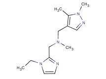 1-(1,5-dimethyl-1H-pyrazol-4-yl)-N-[(1-ethyl-1H-imidazol-2-yl)methyl]-N-methylmethanamine