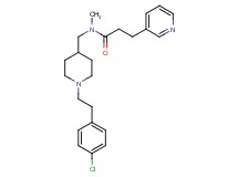 N-({1-[2-(4-chlorophenyl)ethyl]-4-piperidinyl}methyl)-N-methyl-3-(3-pyridinyl)propanamide
