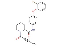 1-(2-butynoyl)-N-[4-(2-fluorophenoxy)phenyl]-2-piperidinecarboxamide