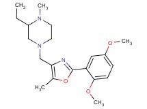 4-{[2-(2,5-dimethoxyphenyl)-5-methyl-1,3-oxazol-4-yl]methyl}-2-ethyl-1-methylpiperazine