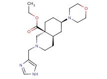 ethyl (4aR*,6R*,8aS*)-2-(1H-imidazol-4-ylmethyl)-6-(4-morpholinyl)octahydro-8a(1H)-isoquinolinecarboxylate