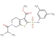 methyl 2-{[(3,5-dimethylphenyl)amino]sulfonyl}-6-isobutyryl-4,5,6,7-tetrahydrothieno[2,3-c]pyridine-3-carboxylate