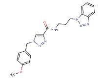 N-[3-(1H-1,2,3-benzotriazol-1-yl)propyl]-1-(4-methoxybenzyl)-1H-1,2,3-triazole-4-carboxamide