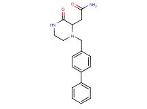 2-[1-(4-biphenylylmethyl)-3-oxo-2-piperazinyl]acetamide
