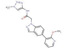 2-[5-(2-methoxypyridin-3-yl)-1H-indazol-1-yl]-N-(1-methyl-1H-1,2,3-triazol-4-yl)acetamide