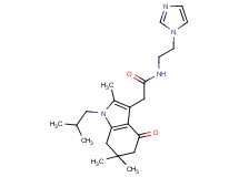 N-[2-(1H-imidazol-1-yl)ethyl]-2-(1-isobutyl-2,6,6-trimethyl-4-oxo-4,5,6,7-tetrahydro-1H-indol-3-yl)acetamide