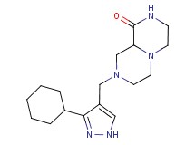 8-[(3-cyclohexyl-1H-pyrazol-4-yl)methyl]hexahydro-2H-pyrazino[1,2-a]pyrazin-1(6H)-one