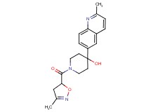 1-[(3-methyl-4,5-dihydroisoxazol-5-yl)carbonyl]-4-(2-methylquinolin-6-yl)piperidin-4-ol