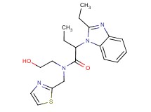 2-(2-ethyl-1H-benzimidazol-1-yl)-N-(2-hydroxyethyl)-N-(1,3-thiazol-2-ylmethyl)butanamide