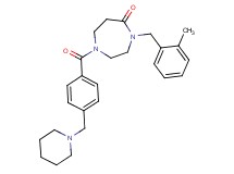 4-(2-methylbenzyl)-1-[4-(1-piperidinylmethyl)benzoyl]-1,4-diazepan-5-one